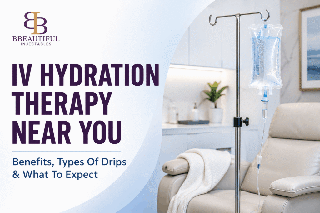Patient receiving IV hydration therapy in Murfreesboro TN